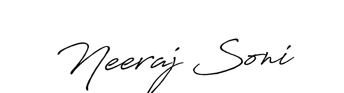 It looks lik you need a new signature style for name Neeraj Soni. Design unique handwritten (Antro_Vectra_Bolder) signature with our free signature maker in just a few clicks. Neeraj Soni signature style 7 images and pictures png