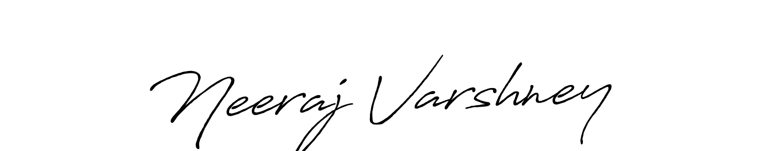 Make a beautiful signature design for name Neeraj Varshney. With this signature (Antro_Vectra_Bolder) style, you can create a handwritten signature for free. Neeraj Varshney signature style 7 images and pictures png