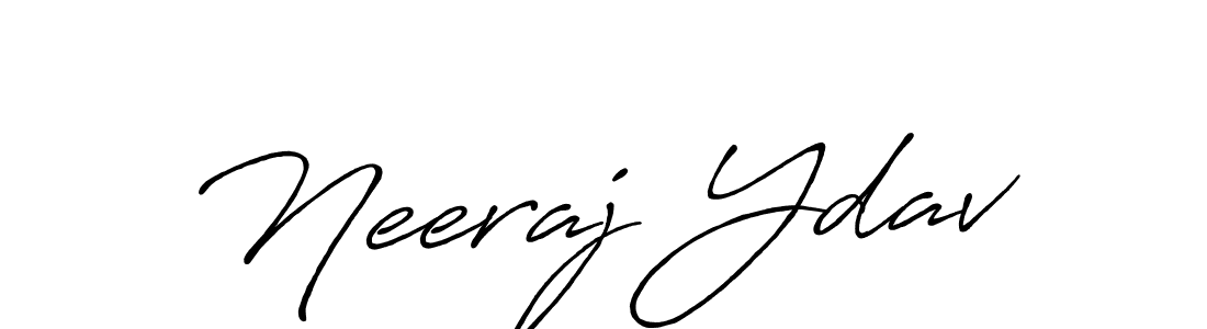 How to make Neeraj Ydav signature? Antro_Vectra_Bolder is a professional autograph style. Create handwritten signature for Neeraj Ydav name. Neeraj Ydav signature style 7 images and pictures png