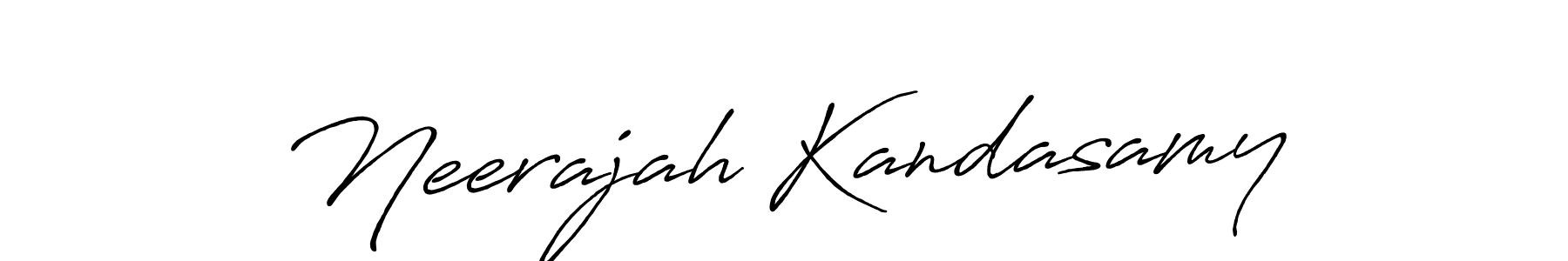 The best way (Antro_Vectra_Bolder) to make a short signature is to pick only two or three words in your name. The name Neerajah Kandasamy include a total of six letters. For converting this name. Neerajah Kandasamy signature style 7 images and pictures png