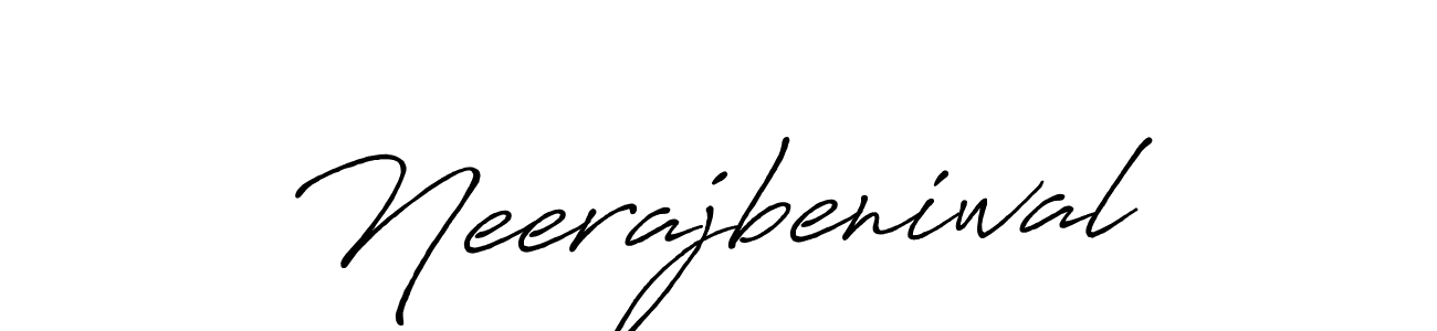 Antro_Vectra_Bolder is a professional signature style that is perfect for those who want to add a touch of class to their signature. It is also a great choice for those who want to make their signature more unique. Get Neerajbeniwal name to fancy signature for free. Neerajbeniwal signature style 7 images and pictures png