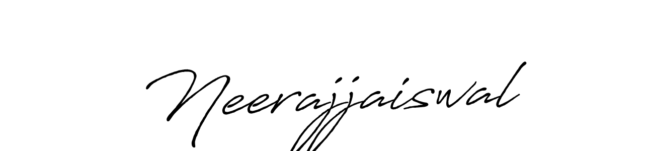 How to make Neerajjaiswal signature? Antro_Vectra_Bolder is a professional autograph style. Create handwritten signature for Neerajjaiswal name. Neerajjaiswal signature style 7 images and pictures png