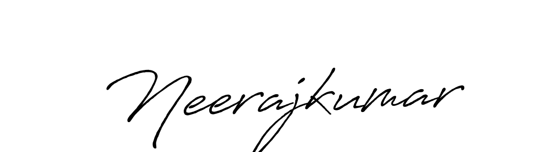 Neerajkumar stylish signature style. Best Handwritten Sign (Antro_Vectra_Bolder) for my name. Handwritten Signature Collection Ideas for my name Neerajkumar. Neerajkumar signature style 7 images and pictures png