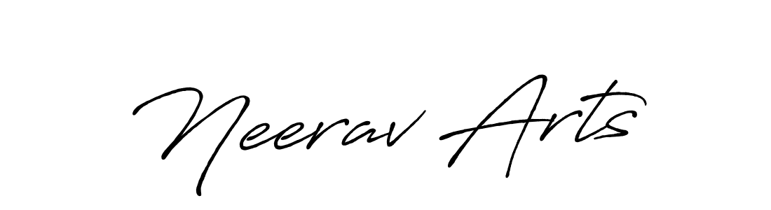 The best way (Antro_Vectra_Bolder) to make a short signature is to pick only two or three words in your name. The name Neerav Arts include a total of six letters. For converting this name. Neerav Arts signature style 7 images and pictures png