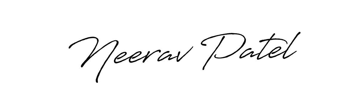 How to make Neerav Patel signature? Antro_Vectra_Bolder is a professional autograph style. Create handwritten signature for Neerav Patel name. Neerav Patel signature style 7 images and pictures png