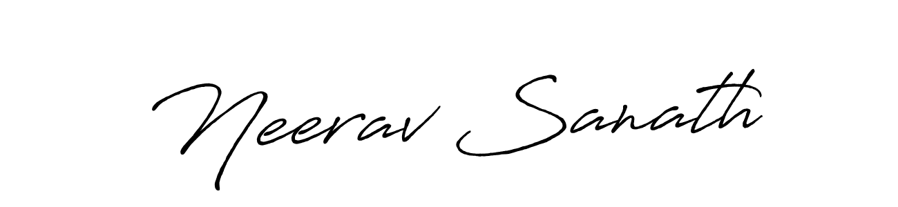 It looks lik you need a new signature style for name Neerav Sanath. Design unique handwritten (Antro_Vectra_Bolder) signature with our free signature maker in just a few clicks. Neerav Sanath signature style 7 images and pictures png