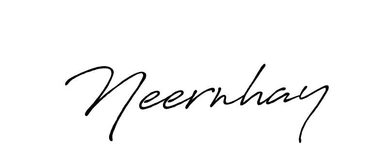 How to make Neernhay signature? Antro_Vectra_Bolder is a professional autograph style. Create handwritten signature for Neernhay name. Neernhay signature style 7 images and pictures png