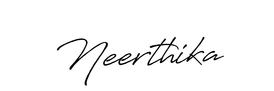Neerthika stylish signature style. Best Handwritten Sign (Antro_Vectra_Bolder) for my name. Handwritten Signature Collection Ideas for my name Neerthika. Neerthika signature style 7 images and pictures png