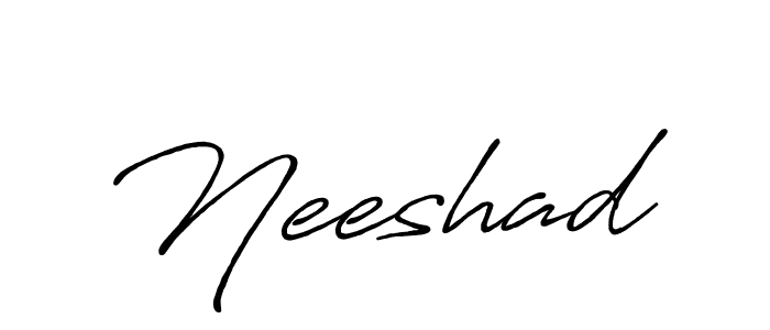 Design your own signature with our free online signature maker. With this signature software, you can create a handwritten (Antro_Vectra_Bolder) signature for name Neeshad. Neeshad signature style 7 images and pictures png