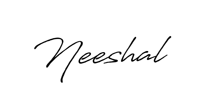 How to make Neeshal signature? Antro_Vectra_Bolder is a professional autograph style. Create handwritten signature for Neeshal name. Neeshal signature style 7 images and pictures png