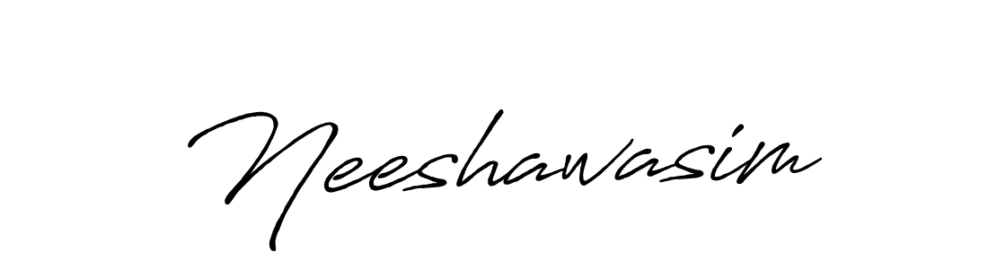 Antro_Vectra_Bolder is a professional signature style that is perfect for those who want to add a touch of class to their signature. It is also a great choice for those who want to make their signature more unique. Get Neeshawasim name to fancy signature for free. Neeshawasim signature style 7 images and pictures png