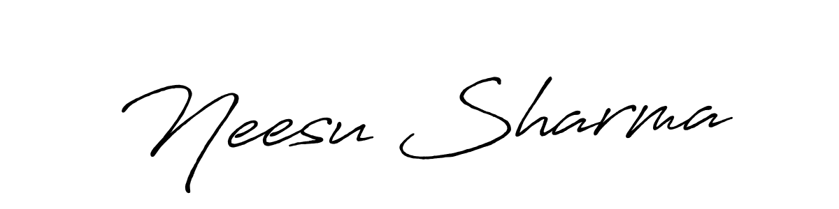 This is the best signature style for the Neesu Sharma name. Also you like these signature font (Antro_Vectra_Bolder). Mix name signature. Neesu Sharma signature style 7 images and pictures png