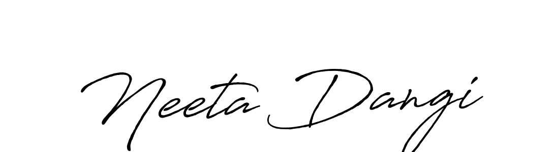 How to Draw Neeta Dangi signature style? Antro_Vectra_Bolder is a latest design signature styles for name Neeta Dangi. Neeta Dangi signature style 7 images and pictures png