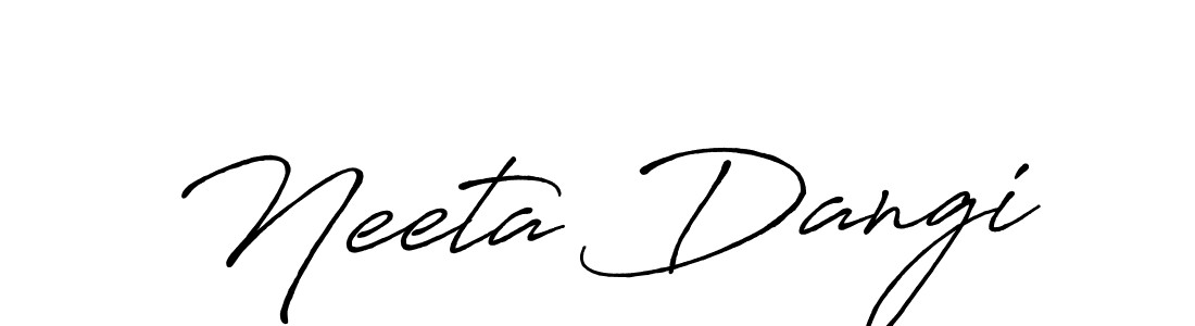 How to Draw Neeta Dangi signature style? Antro_Vectra_Bolder is a latest design signature styles for name Neeta Dangi. Neeta Dangi signature style 7 images and pictures png