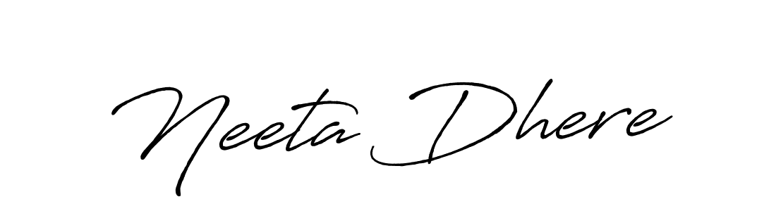 You can use this online signature creator to create a handwritten signature for the name Neeta Dhere. This is the best online autograph maker. Neeta Dhere signature style 7 images and pictures png