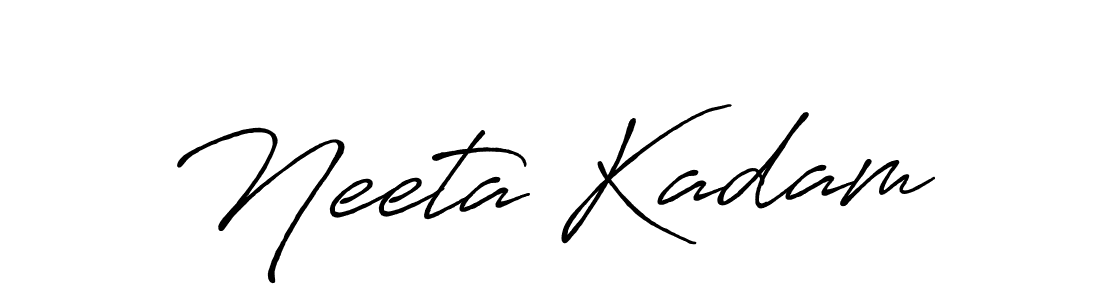 Also we have Neeta Kadam name is the best signature style. Create professional handwritten signature collection using Antro_Vectra_Bolder autograph style. Neeta Kadam signature style 7 images and pictures png