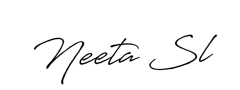 Make a short Neeta Sl signature style. Manage your documents anywhere anytime using Antro_Vectra_Bolder. Create and add eSignatures, submit forms, share and send files easily. Neeta Sl signature style 7 images and pictures png