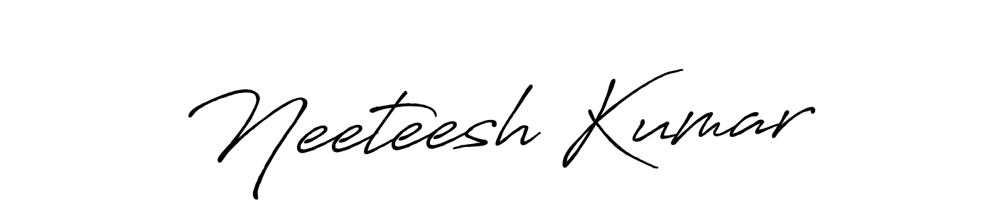 Neeteesh Kumar stylish signature style. Best Handwritten Sign (Antro_Vectra_Bolder) for my name. Handwritten Signature Collection Ideas for my name Neeteesh Kumar. Neeteesh Kumar signature style 7 images and pictures png