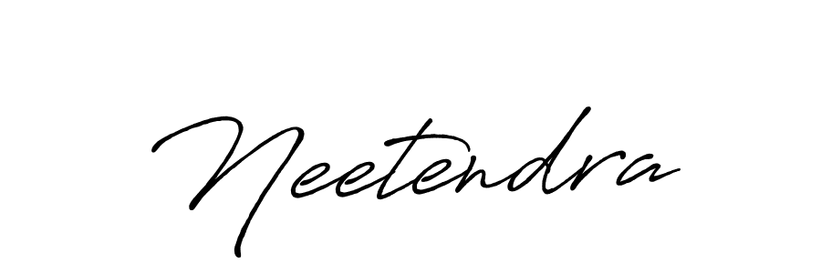 How to make Neetendra signature? Antro_Vectra_Bolder is a professional autograph style. Create handwritten signature for Neetendra name. Neetendra signature style 7 images and pictures png