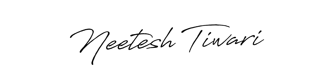 Antro_Vectra_Bolder is a professional signature style that is perfect for those who want to add a touch of class to their signature. It is also a great choice for those who want to make their signature more unique. Get Neetesh Tiwari name to fancy signature for free. Neetesh Tiwari signature style 7 images and pictures png