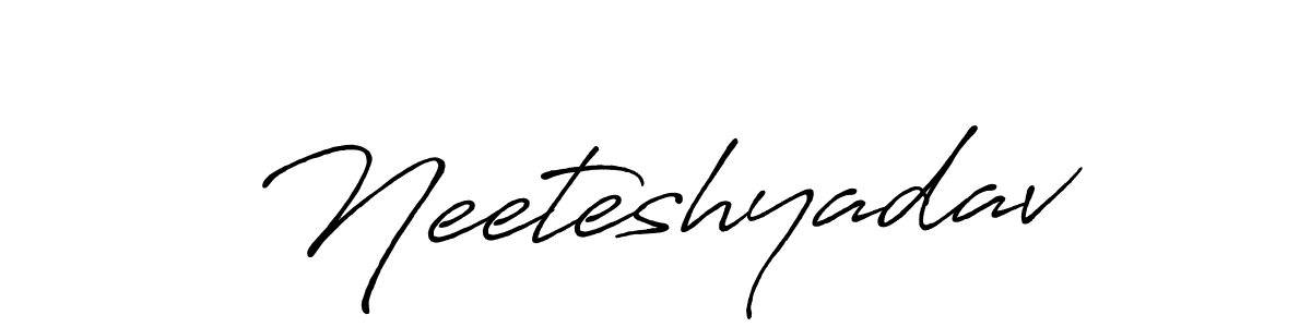 This is the best signature style for the Neeteshyadav name. Also you like these signature font (Antro_Vectra_Bolder). Mix name signature. Neeteshyadav signature style 7 images and pictures png
