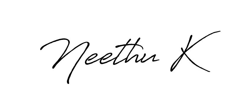 Neethu K stylish signature style. Best Handwritten Sign (Antro_Vectra_Bolder) for my name. Handwritten Signature Collection Ideas for my name Neethu K. Neethu K signature style 7 images and pictures png