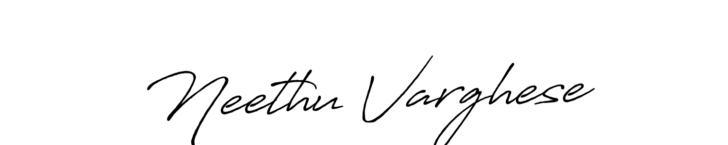This is the best signature style for the Neethu Varghese name. Also you like these signature font (Antro_Vectra_Bolder). Mix name signature. Neethu Varghese signature style 7 images and pictures png