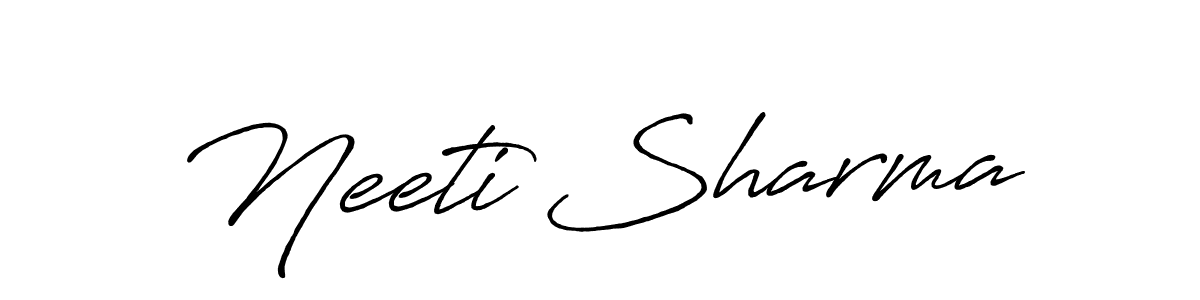 if you are searching for the best signature style for your name Neeti Sharma. so please give up your signature search. here we have designed multiple signature styles  using Antro_Vectra_Bolder. Neeti Sharma signature style 7 images and pictures png