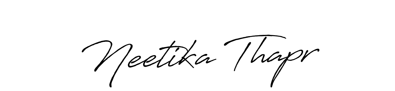 Similarly Antro_Vectra_Bolder is the best handwritten signature design. Signature creator online .You can use it as an online autograph creator for name Neetika Thapr. Neetika Thapr signature style 7 images and pictures png