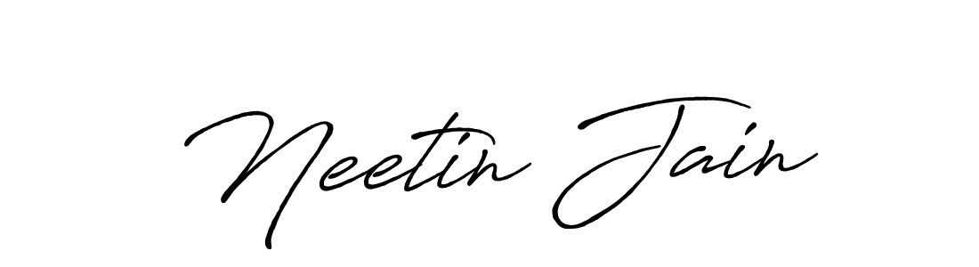 You should practise on your own different ways (Antro_Vectra_Bolder) to write your name (Neetin Jain) in signature. don't let someone else do it for you. Neetin Jain signature style 7 images and pictures png