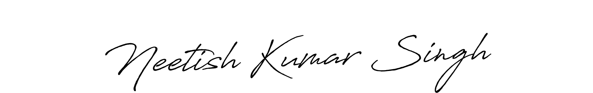 Design your own signature with our free online signature maker. With this signature software, you can create a handwritten (Antro_Vectra_Bolder) signature for name Neetish Kumar Singh. Neetish Kumar Singh signature style 7 images and pictures png