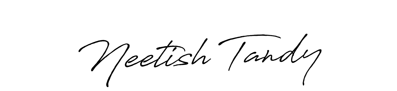The best way (Antro_Vectra_Bolder) to make a short signature is to pick only two or three words in your name. The name Neetish Tandy include a total of six letters. For converting this name. Neetish Tandy signature style 7 images and pictures png