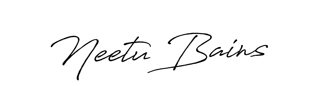 How to Draw Neetu Bains signature style? Antro_Vectra_Bolder is a latest design signature styles for name Neetu Bains. Neetu Bains signature style 7 images and pictures png