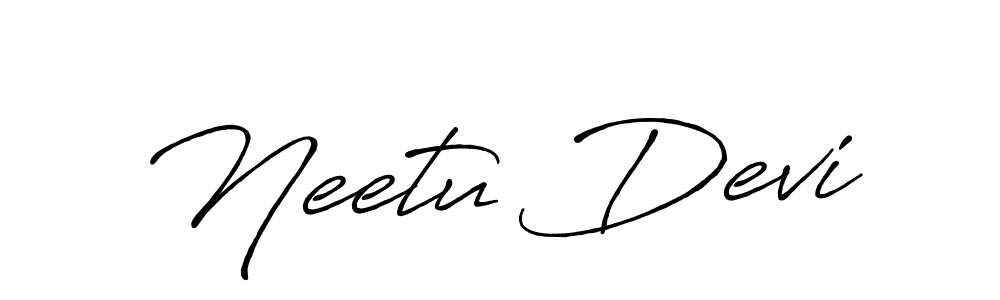 How to make Neetu Devi signature? Antro_Vectra_Bolder is a professional autograph style. Create handwritten signature for Neetu Devi name. Neetu Devi signature style 7 images and pictures png