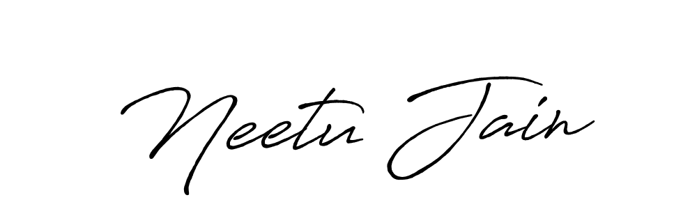 Also we have Neetu Jain name is the best signature style. Create professional handwritten signature collection using Antro_Vectra_Bolder autograph style. Neetu Jain signature style 7 images and pictures png