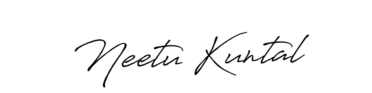 Once you've used our free online signature maker to create your best signature Antro_Vectra_Bolder style, it's time to enjoy all of the benefits that Neetu Kuntal name signing documents. Neetu Kuntal signature style 7 images and pictures png