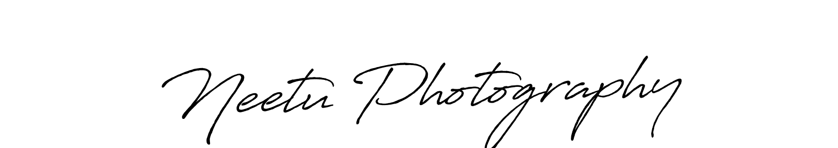 Design your own signature with our free online signature maker. With this signature software, you can create a handwritten (Antro_Vectra_Bolder) signature for name Neetu Photography. Neetu Photography signature style 7 images and pictures png