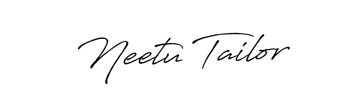 Also we have Neetu Tailor name is the best signature style. Create professional handwritten signature collection using Antro_Vectra_Bolder autograph style. Neetu Tailor signature style 7 images and pictures png