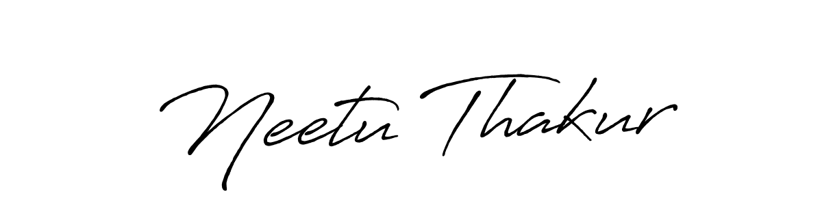 Antro_Vectra_Bolder is a professional signature style that is perfect for those who want to add a touch of class to their signature. It is also a great choice for those who want to make their signature more unique. Get Neetu Thakur name to fancy signature for free. Neetu Thakur signature style 7 images and pictures png