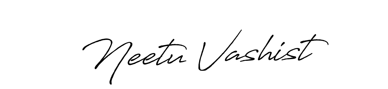 Similarly Antro_Vectra_Bolder is the best handwritten signature design. Signature creator online .You can use it as an online autograph creator for name Neetu Vashist. Neetu Vashist signature style 7 images and pictures png