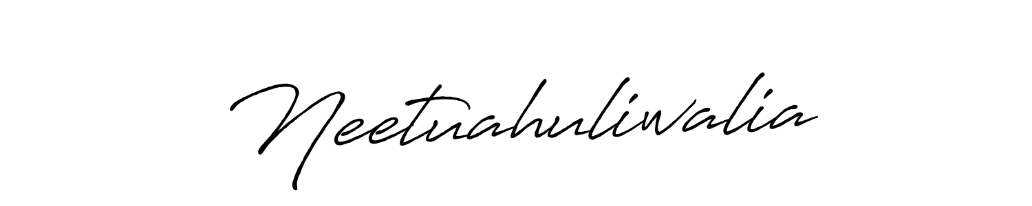 Make a short Neetuahuliwalia signature style. Manage your documents anywhere anytime using Antro_Vectra_Bolder. Create and add eSignatures, submit forms, share and send files easily. Neetuahuliwalia signature style 7 images and pictures png