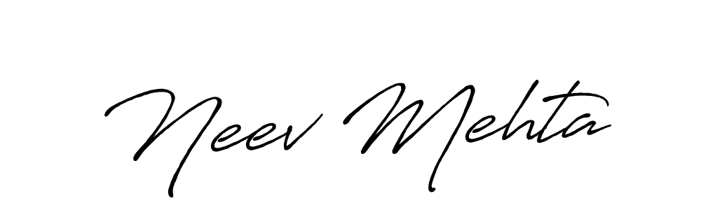 How to Draw Neev Mehta signature style? Antro_Vectra_Bolder is a latest design signature styles for name Neev Mehta. Neev Mehta signature style 7 images and pictures png