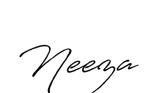 Create a beautiful signature design for name Neeza. With this signature (Antro_Vectra_Bolder) fonts, you can make a handwritten signature for free. Neeza signature style 7 images and pictures png