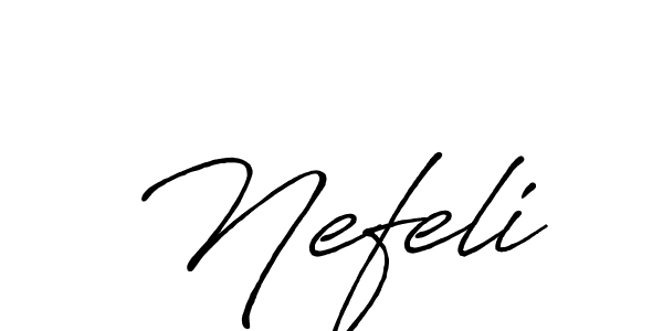 Make a beautiful signature design for name Nefeli. Use this online signature maker to create a handwritten signature for free. Nefeli signature style 7 images and pictures png