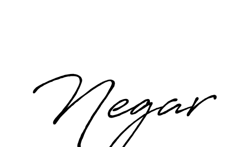 Design your own signature with our free online signature maker. With this signature software, you can create a handwritten (Antro_Vectra_Bolder) signature for name Negar. Negar signature style 7 images and pictures png