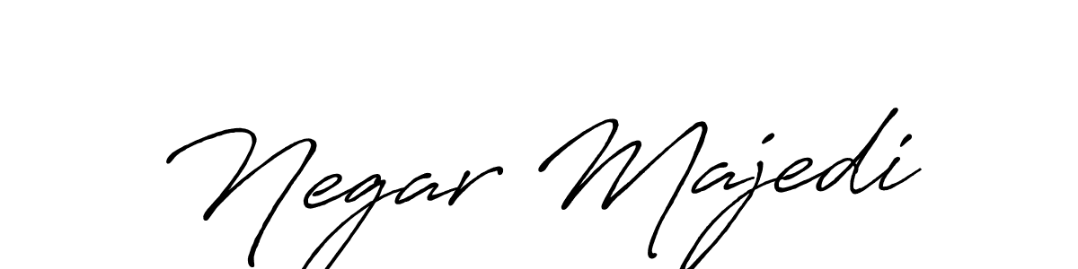 Make a beautiful signature design for name Negar Majedi. With this signature (Antro_Vectra_Bolder) style, you can create a handwritten signature for free. Negar Majedi signature style 7 images and pictures png