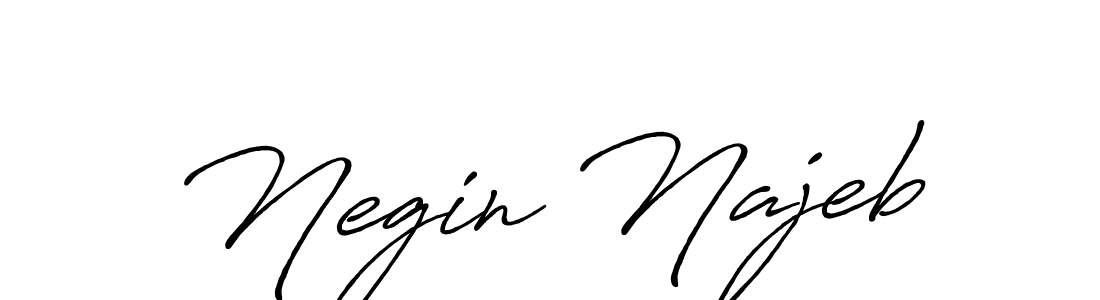 Antro_Vectra_Bolder is a professional signature style that is perfect for those who want to add a touch of class to their signature. It is also a great choice for those who want to make their signature more unique. Get Negin Najeb name to fancy signature for free. Negin Najeb signature style 7 images and pictures png