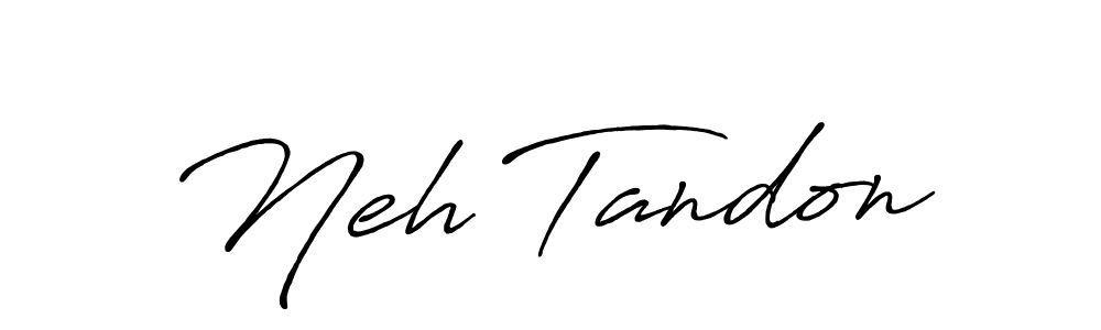 How to make Neh Tandon signature? Antro_Vectra_Bolder is a professional autograph style. Create handwritten signature for Neh Tandon name. Neh Tandon signature style 7 images and pictures png