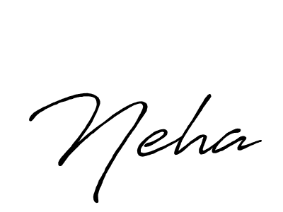 Design your own signature with our free online signature maker. With this signature software, you can create a handwritten (Antro_Vectra_Bolder) signature for name Neha. Neha signature style 7 images and pictures png