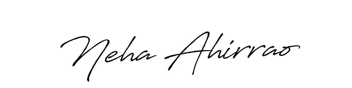 Use a signature maker to create a handwritten signature online. With this signature software, you can design (Antro_Vectra_Bolder) your own signature for name Neha Ahirrao. Neha Ahirrao signature style 7 images and pictures png